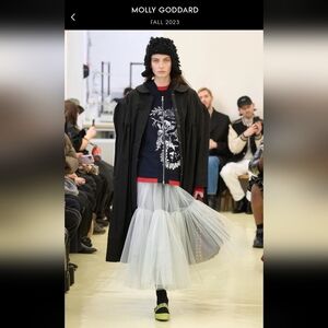 Molly Goddard gray Ula tulle skirt